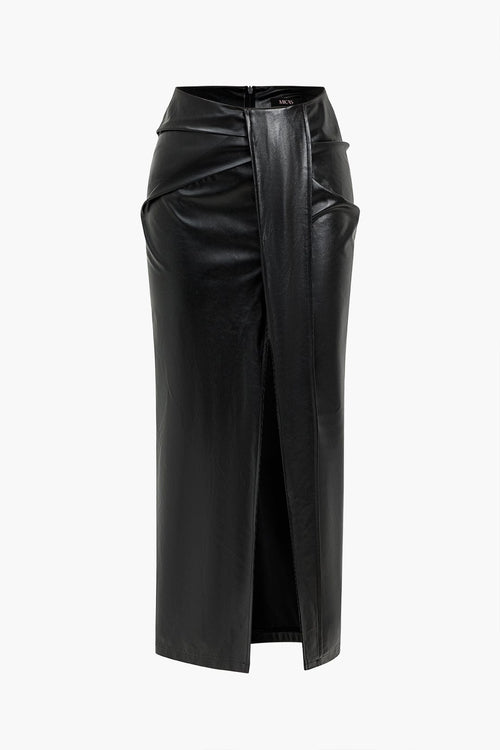 Dames Midi Skirt High Waisted 1