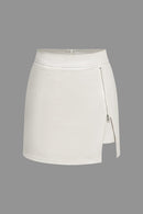 Dames Mini Skirt With Asymmetrical Cut 3
