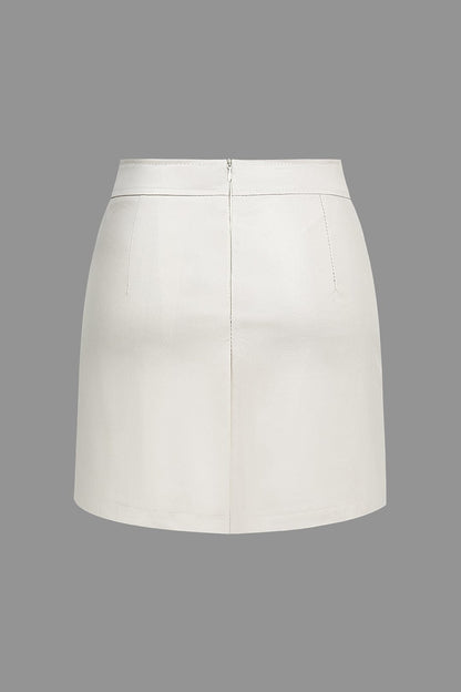 Dames Mini Skirt With Asymmetrical Cut 4