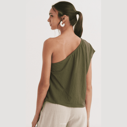 Dames One-Shoulder Top 1