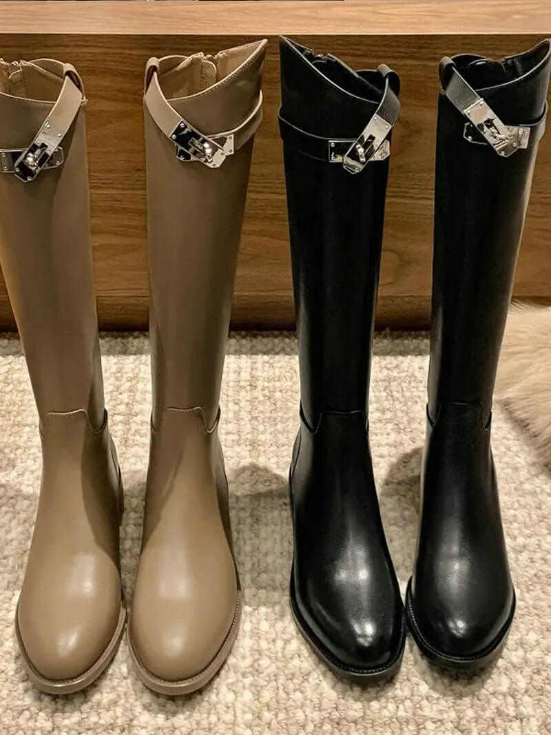 Dames Riding Boots Black 4