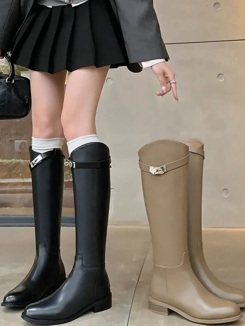 Dames Riding Boots Black 6