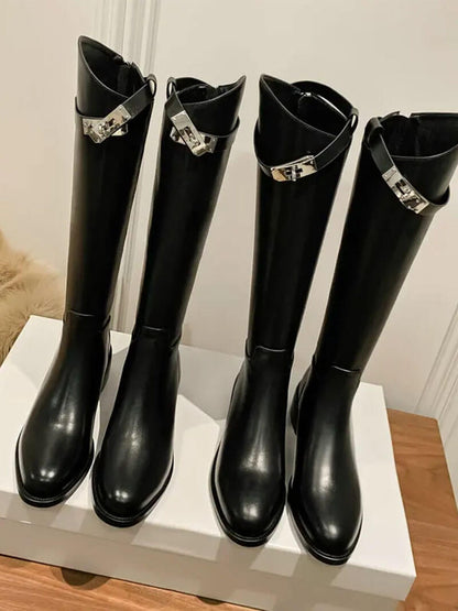 Dames Riding Boots Black 7
