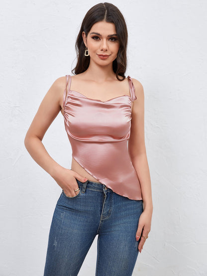 Dames Satin Top 0