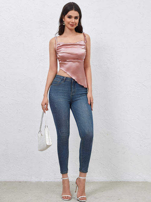 Dames Satin Top 5