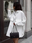 Dames Shirt Dress Oversized 2
