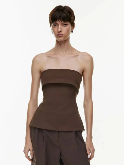 Dames Strapless Bandeau Top 2