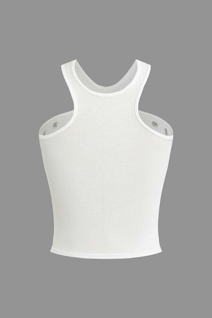 Dames Tank Top With Cut-Outs 1
