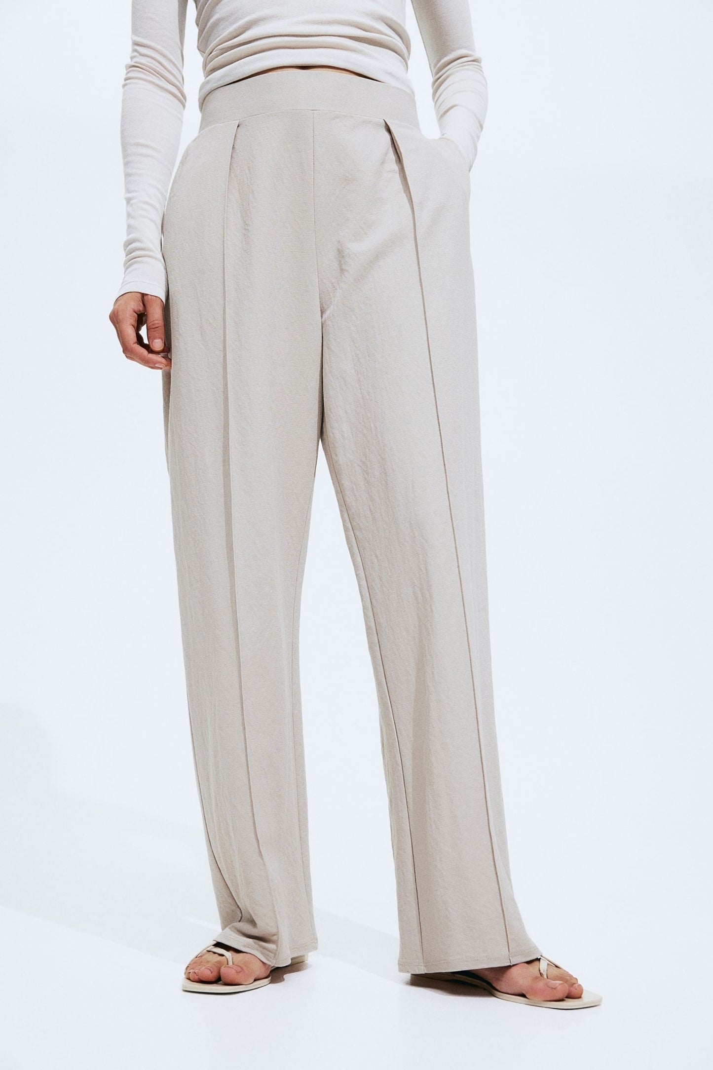 Dames Trousers Wide Cut 1