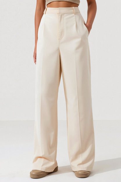 Dames Trousers Wide Cut 1