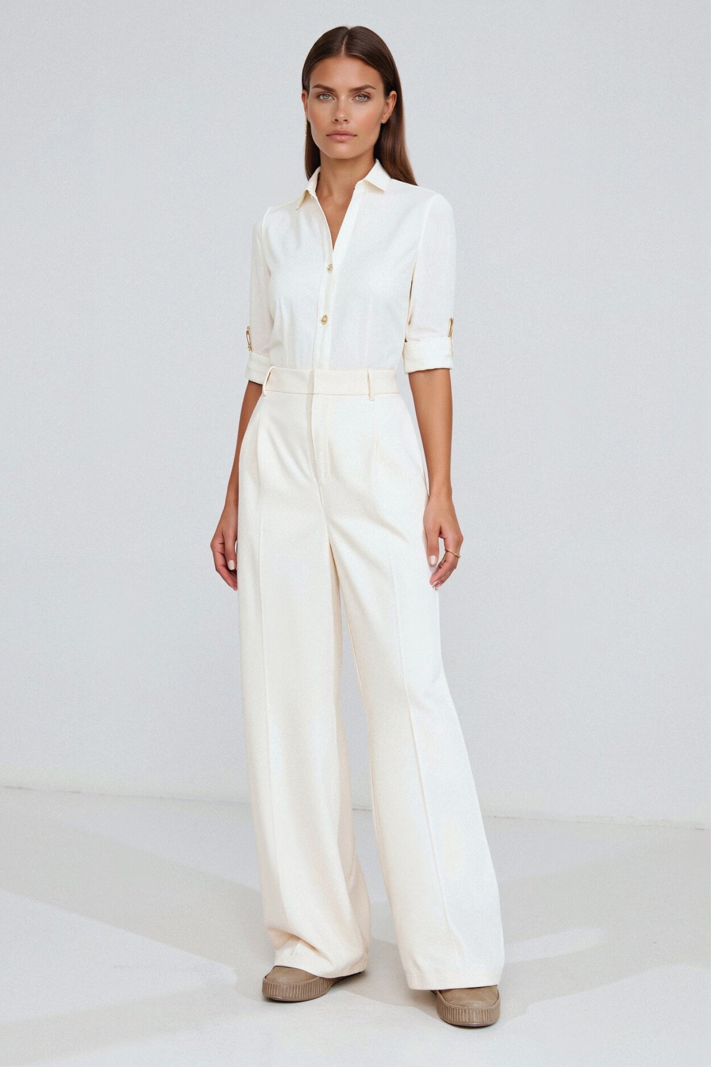 Dames Trousers Wide Cut 3