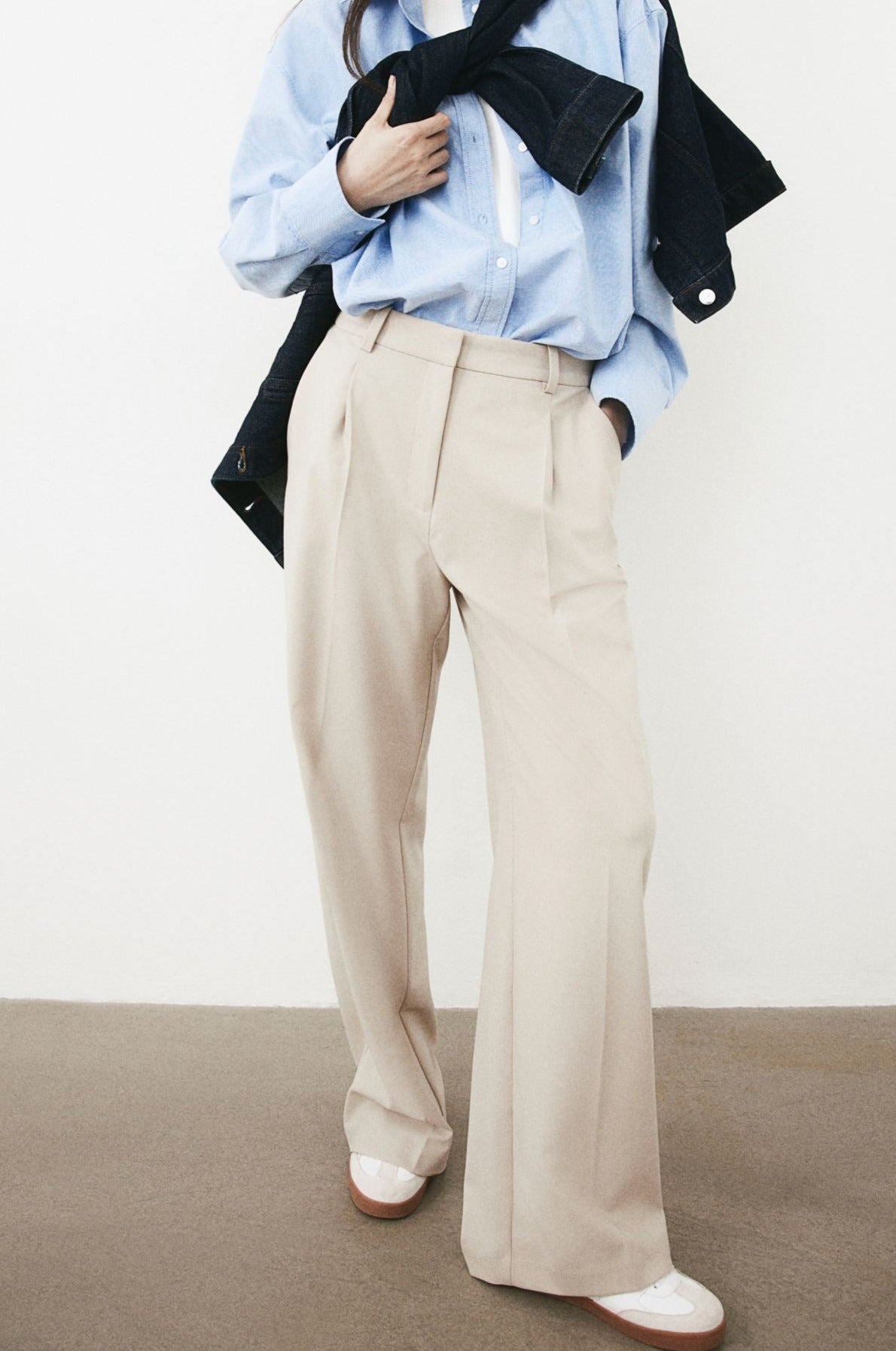 Dames Trousers Wide Cut 5