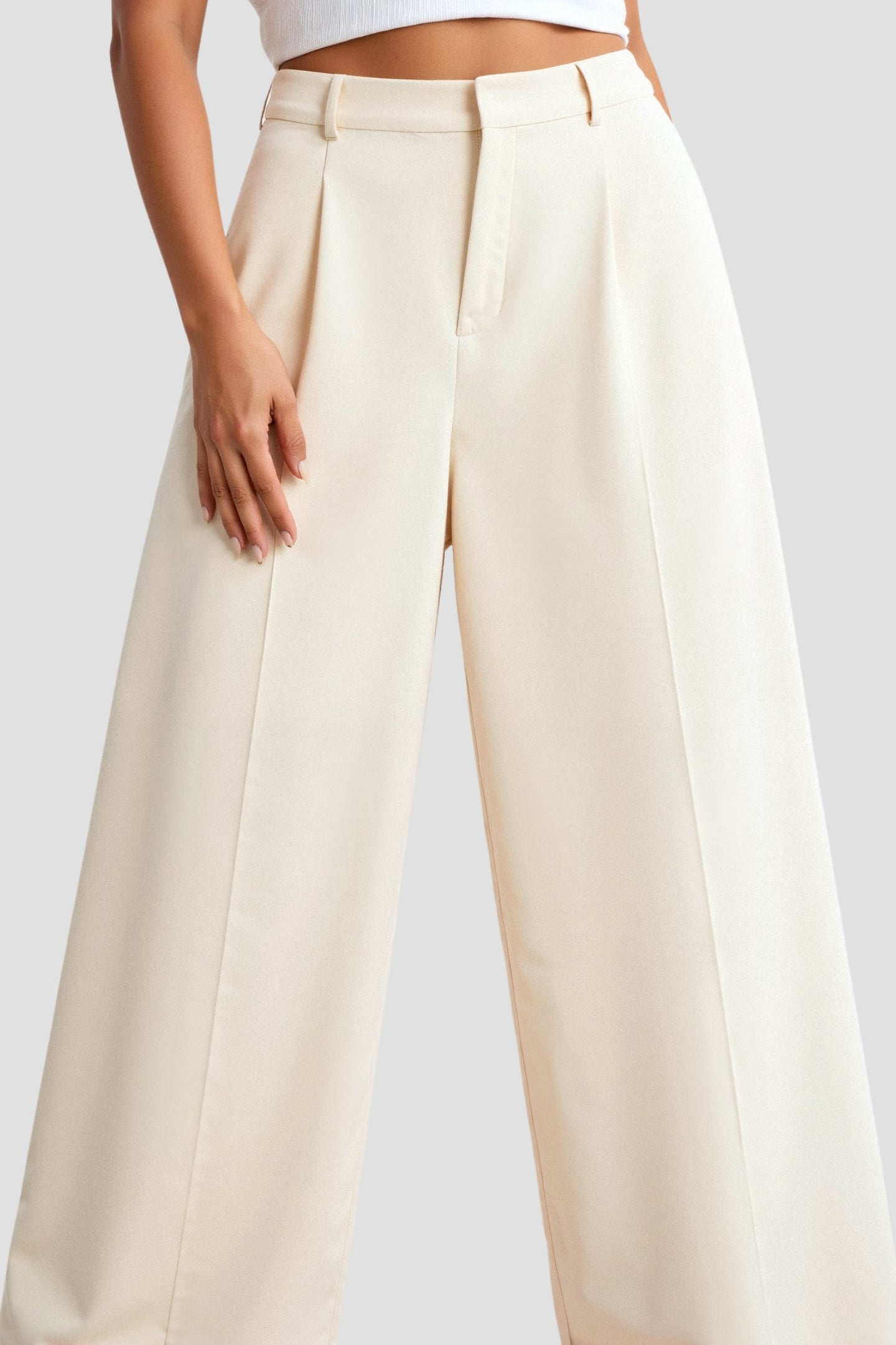 Dames Trousers Wide Cut 8