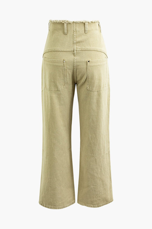 Dames Wide Leg Cord-Hose 1