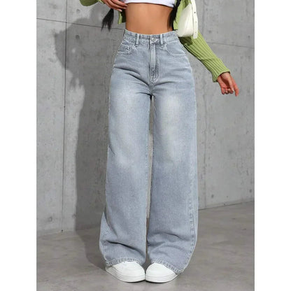 Dames Wide Leg Jeans 3