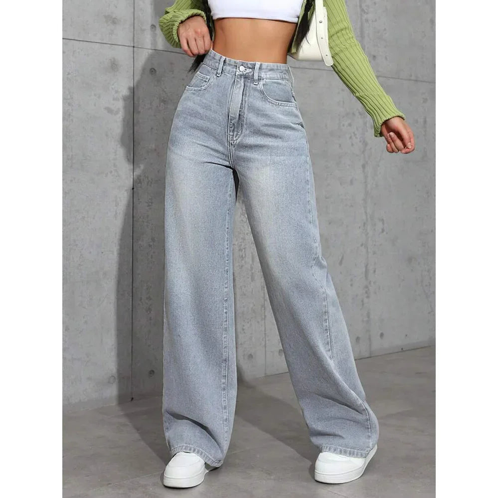 Dames Wide Leg Jeans 4