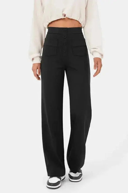 Dames Wide Leg Trousers 0