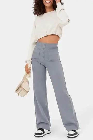 Dames Wide Leg Trousers 3