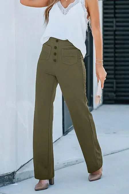 Dames Wide Leg Trousers 5