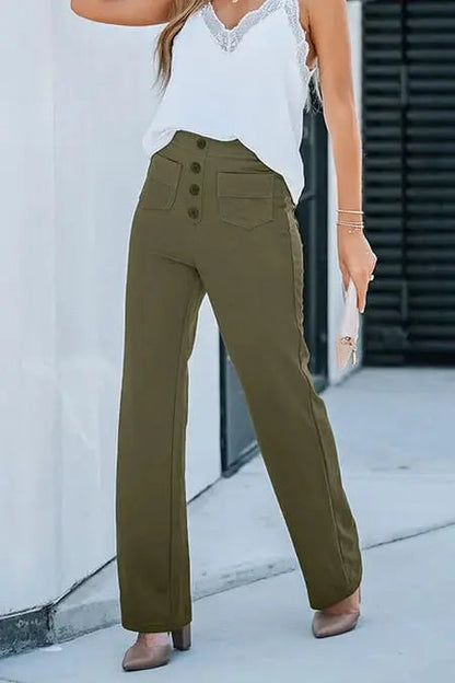 Dames Wide Leg Trousers 5