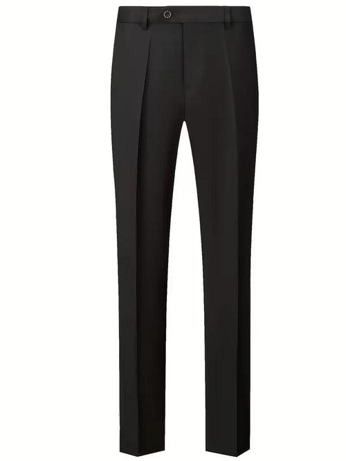 Men’s Slim Fit 3-Piece Suit – Glossy Finish Elegant Formal Style