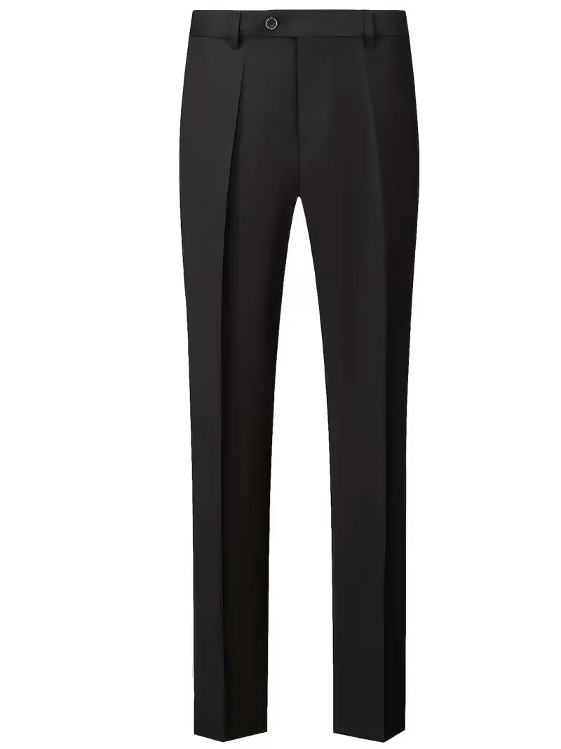 Men’s Slim Fit 3-Piece Suit – Glossy Finish Elegant Formal Style