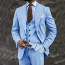Men’s Luxury 3-Piece Suit – Blazer, Gilet and Trousers Elegant Formal Tailored Style