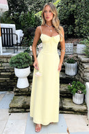 Elegant Spaghetti Strap Maxi Dress: Flattering Comfort for Summer Outings 1