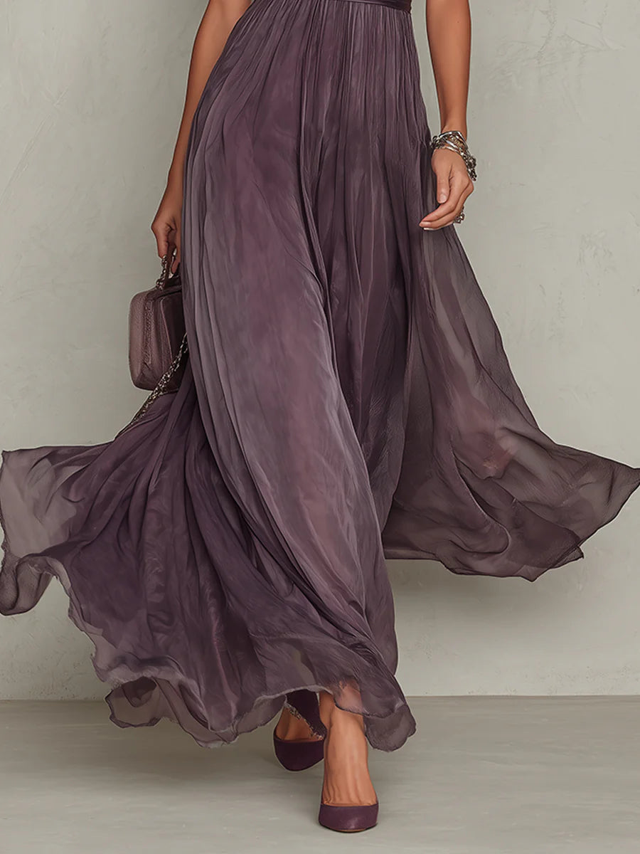 Flavia: Elegant Chiffon Maxi Dress for Special Occasions 4