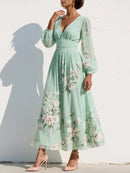 Floral Maxi Dress with Sleeves: Effortless Elegance for Spring Events 1