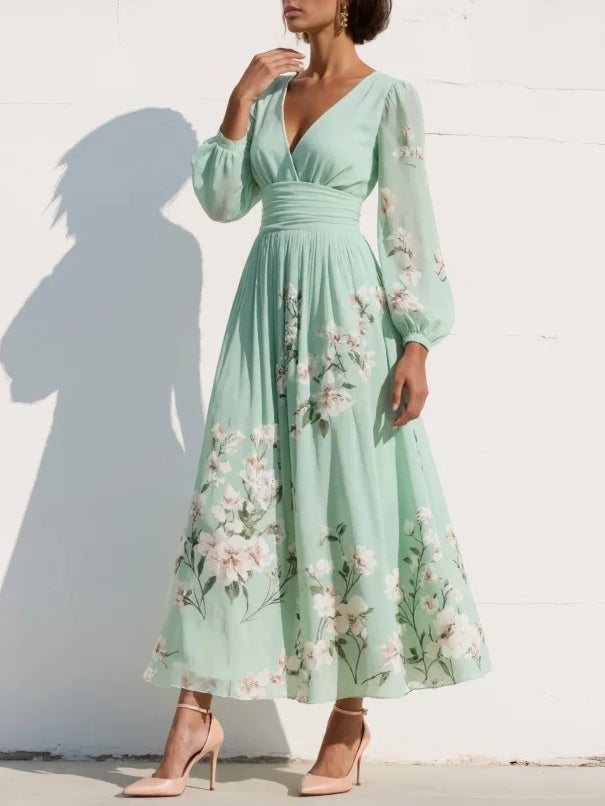 Floral Maxi Dress with Sleeves: Effortless Elegance for Spring Events