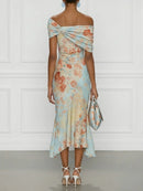 Floral Off-The-Shoulder Midi Dress: Flattering Style for Summer Events 1