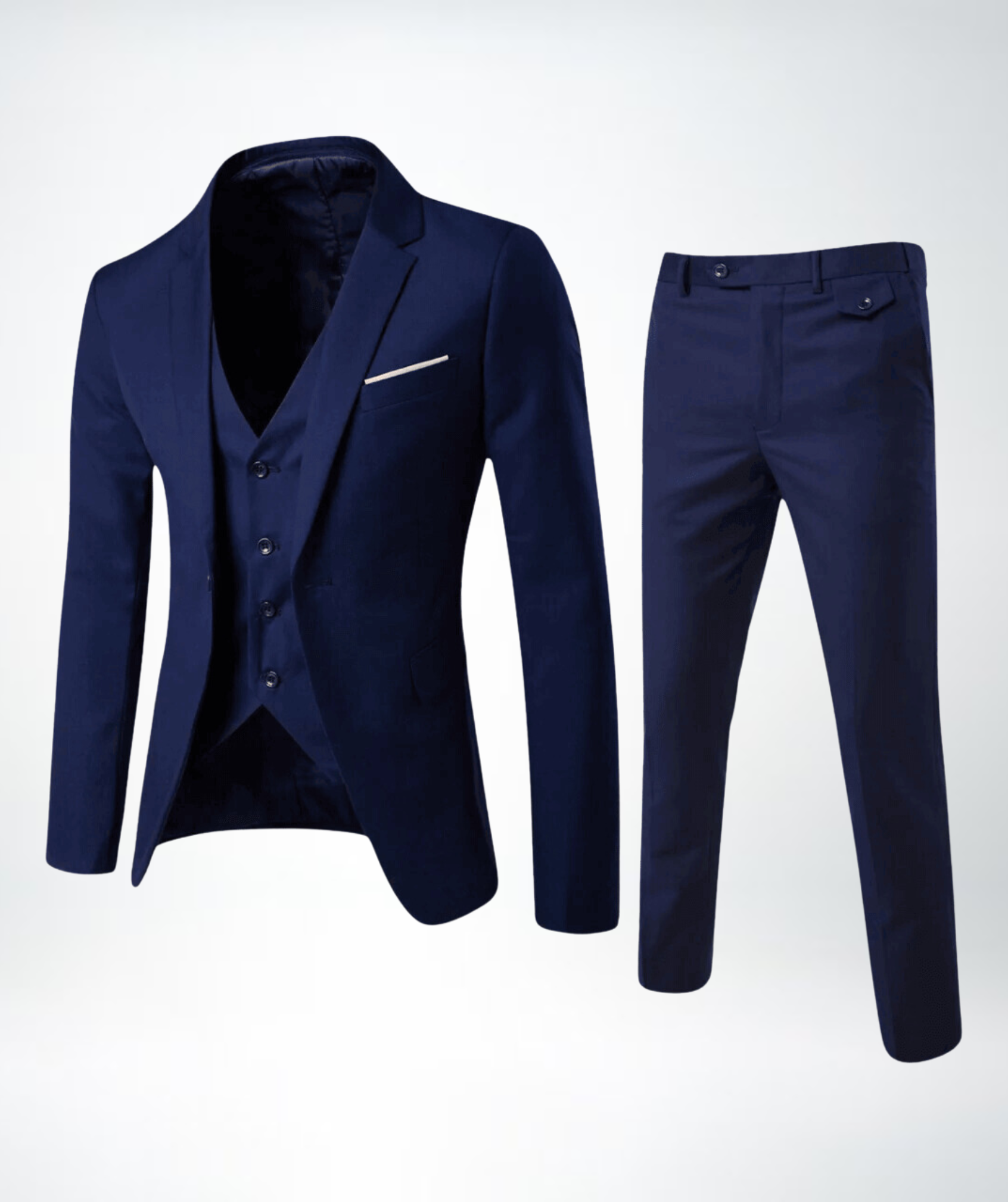 Men’s Three-Piece Suit – Elegant Gilet Slim Fit Formal Tailored Style