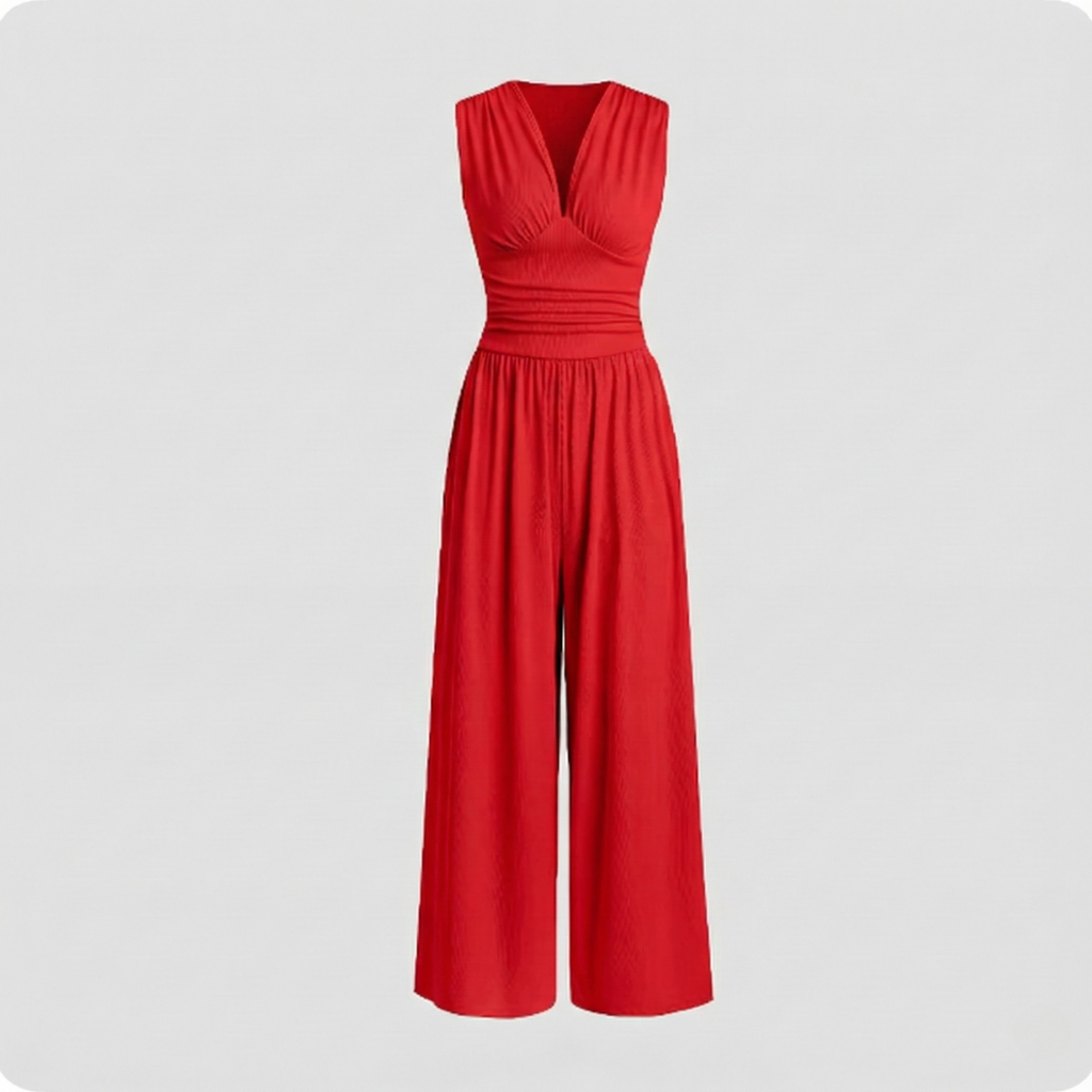 Women’s Sleeveless Jumpsuit – Flattering Fit for Effortless Elegance