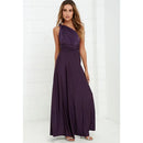 Women's Sleeveless V-Neck Flowing Occasion Dress – Elegant Party Wear