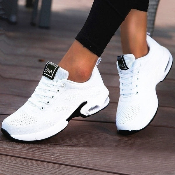 Women's Orthopedic Lightweight Colorful Lace-Up Sneakers – Everyday Comfort Shoes