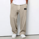 Men's Wide-Leg  Relaxed Fit Lounge Pants – Honeycomb Texture