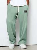 Men's Wide-Leg  Relaxed Fit Lounge Pants – Honeycomb Texture