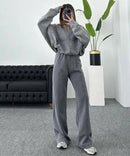 Women's Casual Matching Tracksuit Set – Comfy Lounge Two Piece