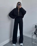 Women's Casual Matching Tracksuit Set – Comfy Lounge Two Piece