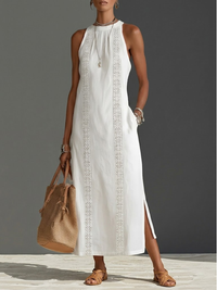 Jimena Lace Maxi Dress: Effortless Elegance for Summer Outings