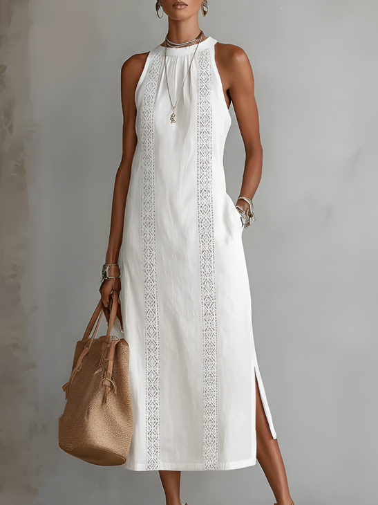 Jimena Lace Maxi Dress: Effortless Elegance for Summer Outings