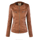 Womens Weatherproof Leather Jacket With Hood – Waterproof Stylish Coat