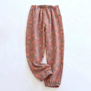 Women's Lightweight Floral Pattern Lounge Pants – Soft Sleepwear Trousers