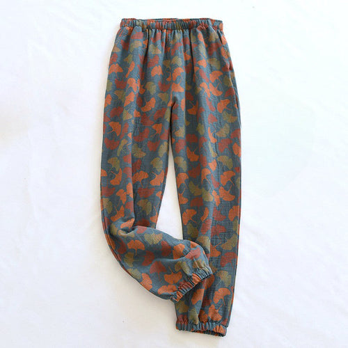 Women's Lightweight Floral Pattern Lounge Pants – Soft Sleepwear Trousers