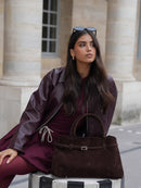 Ladies Handbag Suede 3
