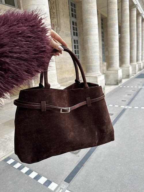 Ladies Handbag Suede 4
