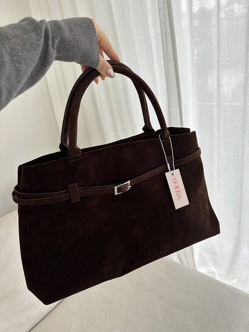 Ladies Handbag Suede 5