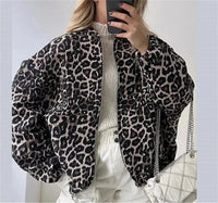 Leopard Print Bomber Jacket – Trendy Mid-Season Outerwear with Edgy Style