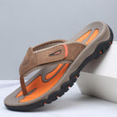 Men’s Open Toe Leather Sandals – Breathable Comfort Summer Footwear